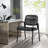 22.24" W Stackable Leather Seat Conference Waiting Room Chair