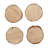 Dewey Solid Wood Circle Wall Mirror