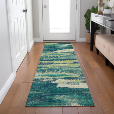 Tapis rectangulaire Aleighna avec envers antidérapant