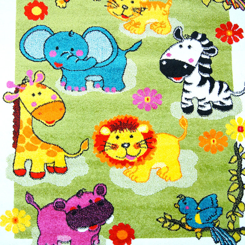 Tapis vert Jodie, Rectangle 6 pi 3 po x 9 pi 3 po