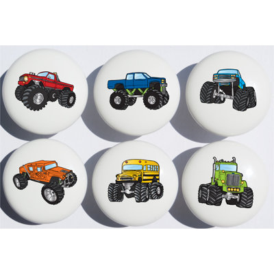 Poignées de tiroir en céramique Monster Truck