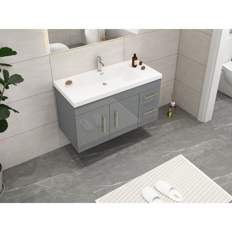 Base de meuble-lavabo mural Elsa42R-Gr seulement