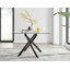 Lenworth Glass Rectangular Dining Table Set with 4 Quilted Velvet Dining Chairs-88111023-88111024