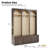 Elegant 59" W Hall Tree with 8 Retro Hooks-1442082724