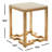 Marble Top End Table