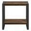 Table d'appoint polyvalente à 2 niveaux pour le côté, la fin ou la table de chevet dans le salon, la chambre à coucher, idéale pour le placement de la lampe et l'affichage décoratif
