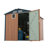 6X8ft Outdoor Steel Storage Shed, Lockable Doors, Compact Metal Tool Shed For Garden, Backyard, Patio, Utility And Bike Storage-118229992