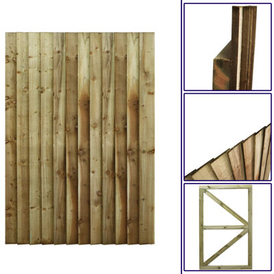 Natalina 180 cm H Gate Fencing