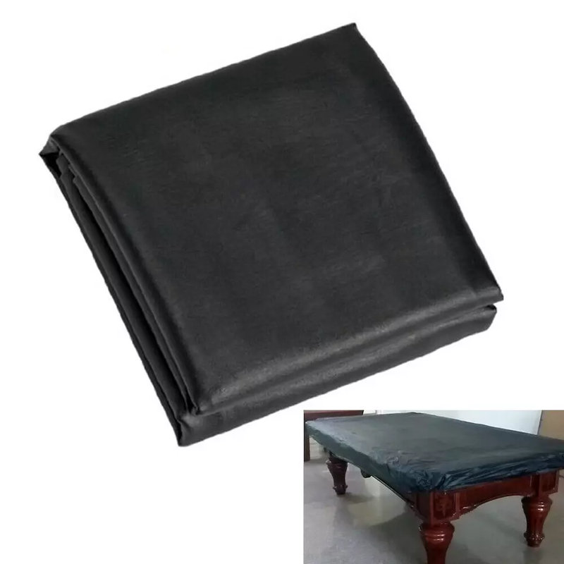 Housse de table de billard imperméable Housse de billard en PVC pour le billard, Noir, noir, noir, noir, L 60 po x L 100 po