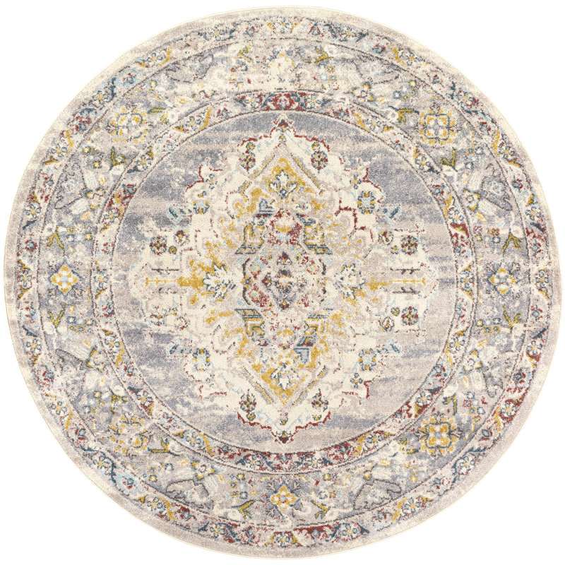 Flatiron Oriental Indoor Rug, Round 6'7"
