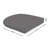 Casual Cushion Wicker Outdoor Chair Cushion, Sunbrella Fade & Water Resistant for Wicker Dining Chairs & Sunroom Seats, 19.5"W x 19.5"D, 2.5" thick, Reversible, Cast Slate-129892949