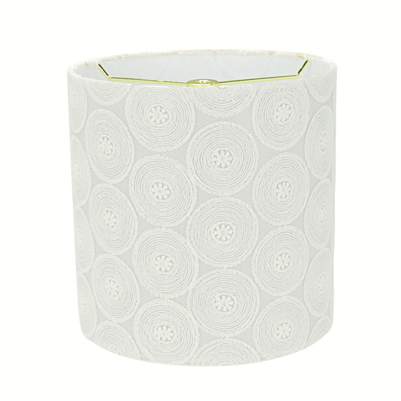 8 in. H x 8 in. W Fabric Drum Lamp Shade