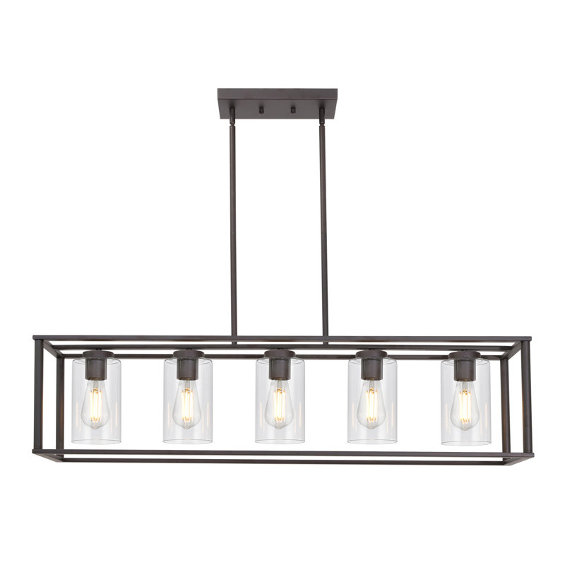 Shamima 5 - Light Kitchen Island Pendant, Oil Rubbed Bronze