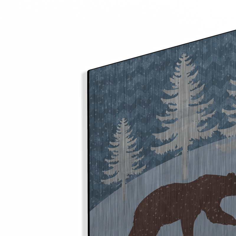 «Bear» par Erin Clark, art mural en métal, H 12 po x l 16 po