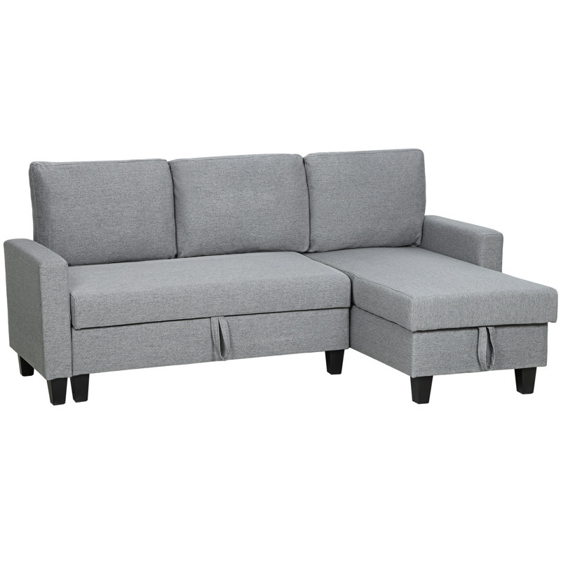 3 Seater Sofa Bed, Grey