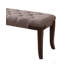 Banc touffeté, tissu, brun-292764316