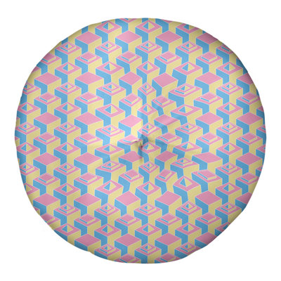 Coussin de sol à motif de gratte-ciels classiques