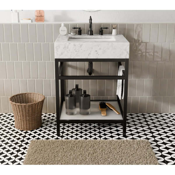 Corner Bathroom Vanities You'll Love | Wayfair