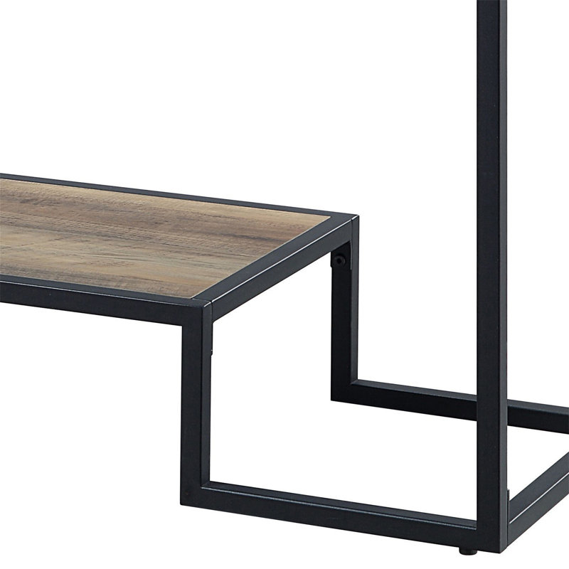 Idella Rustic Oak & Black Finish Sofa Table