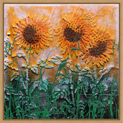 subflowers by Donatella Marraoni Framed Canvas Wall Art Print