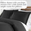 Ensemble de housse de couette Southshore Fine Linens Southshore Basics en noir, literie en microfibre à double brossage 90 g / m² avec fermeture à glissière cachée et attaches d'angle, 1 taie décorative, simple / simple TG-1947770617-1944171973