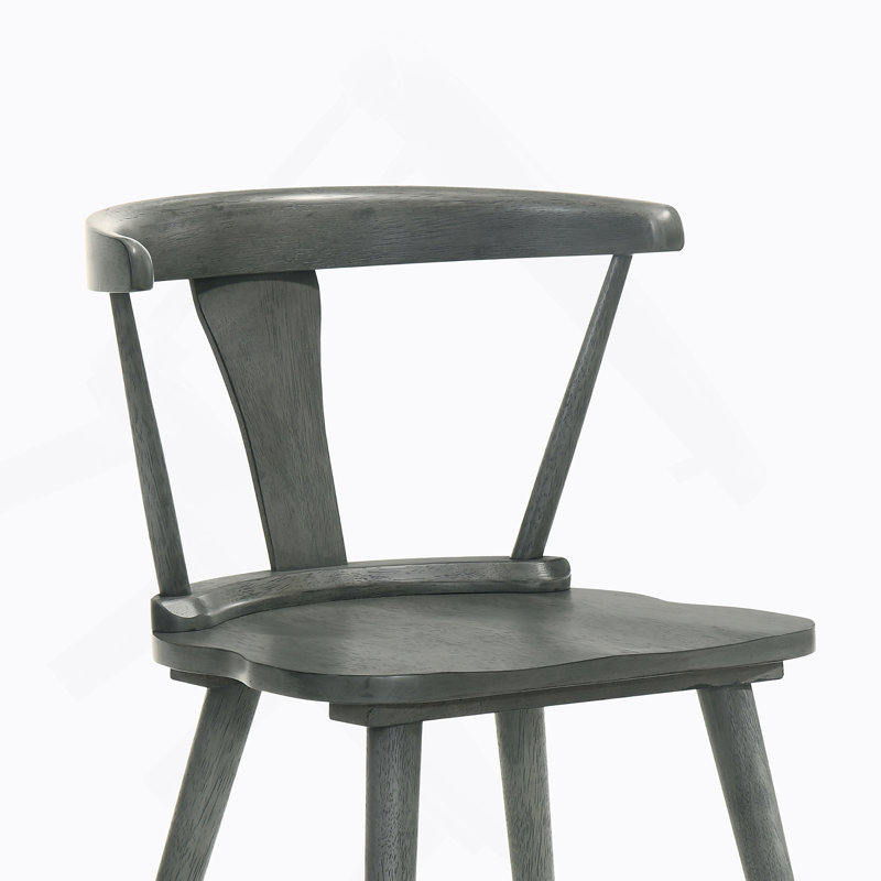 Ensemble de 2 pièces pour chaise de salle à manger rustique moderne de style campagnard au design rétro, facile à assembler