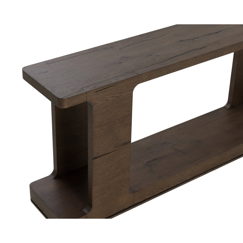 71'' W Console Table, Dark Brown