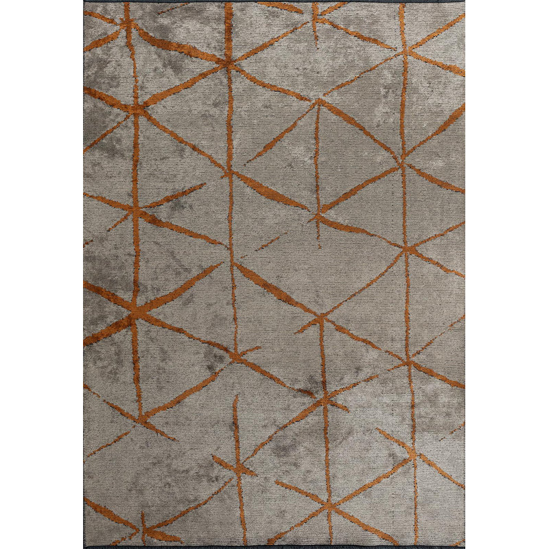 Contemporain grand diamant abstrait, Rectangle 7 pi 10 po x 9 pi 10 po