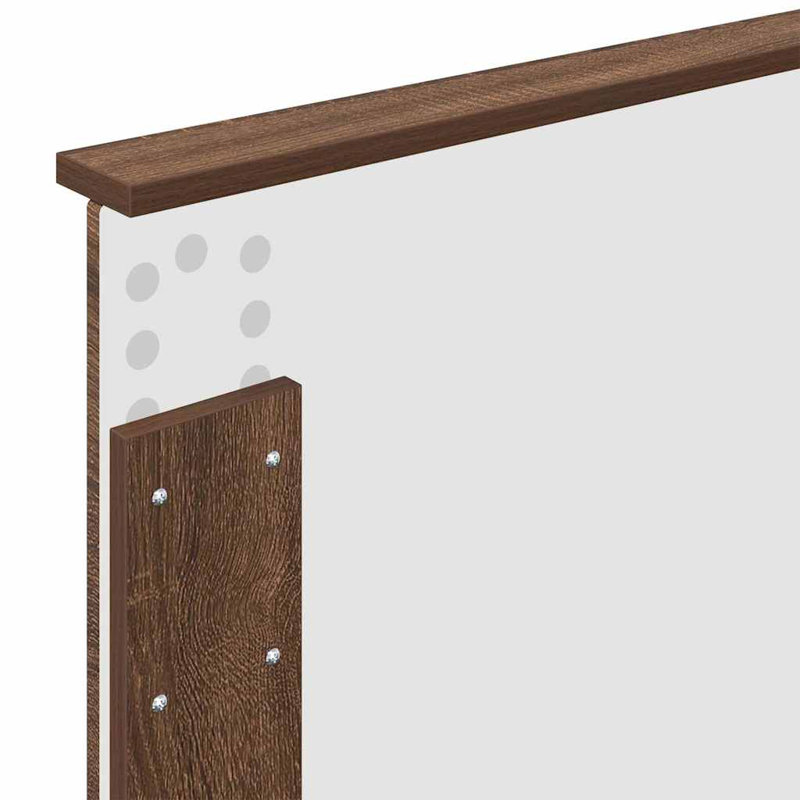 Headboard, European Toddler (80 x 160 cm), Brown Oak