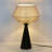 21.7" Oak Wood Base Table Lamp