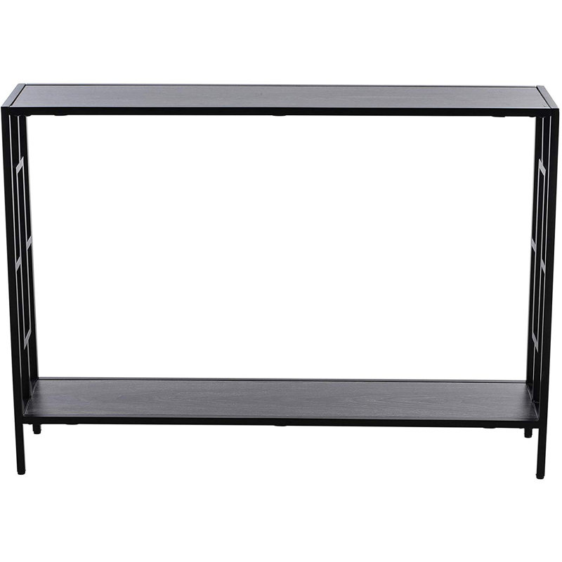 Paullina 106cm Console Table, Black, Grey