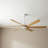 Smart Modern 6 Blade Solid Wood Ceiling Fan With Remote Control, Reversible Dc Motor & Dimmable Led Light-1961375872-1971652348-1971652346