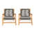 Dark Gray Rope/Teak Frame is out of stock