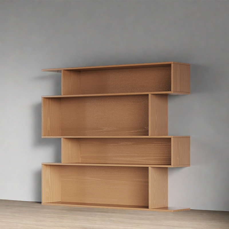 Bibliothèque créative et tendance, (4 tablettes) H 53,1 po x l 62,9 po x P 11,8 po