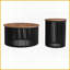 Acacia Wood Coffee Table Set for Living Room, Modern Round Design with Easy Assembly &amp; Versatile Use