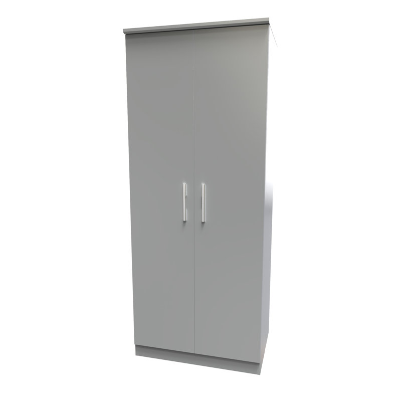 Bhaga Manufactured Wood Wardrobe, Dusk Grey