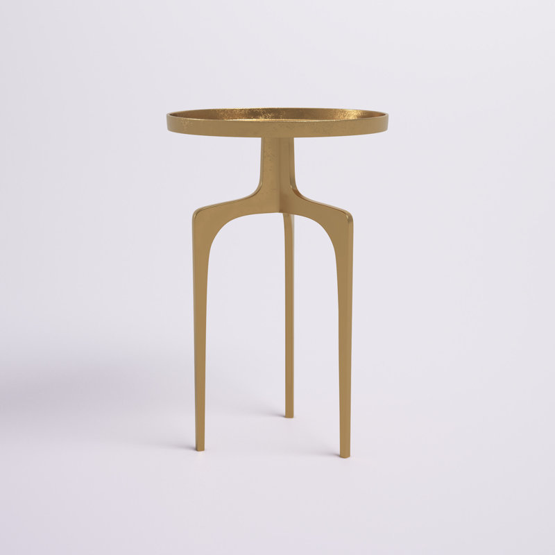 Leslie End Table, Gold