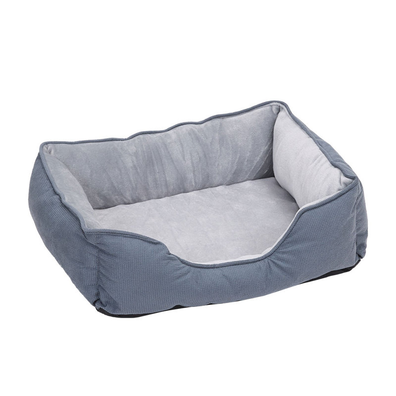 Polyester Pet Bed, 22cm H x 53cm W x 46cm D, Light Grey