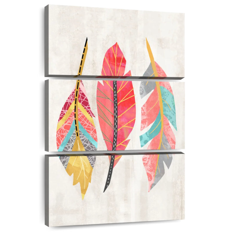 Kerner Feather Trio, 32" H x 20" W