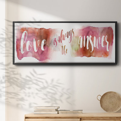 «Love is the Response» - Toile encadrée