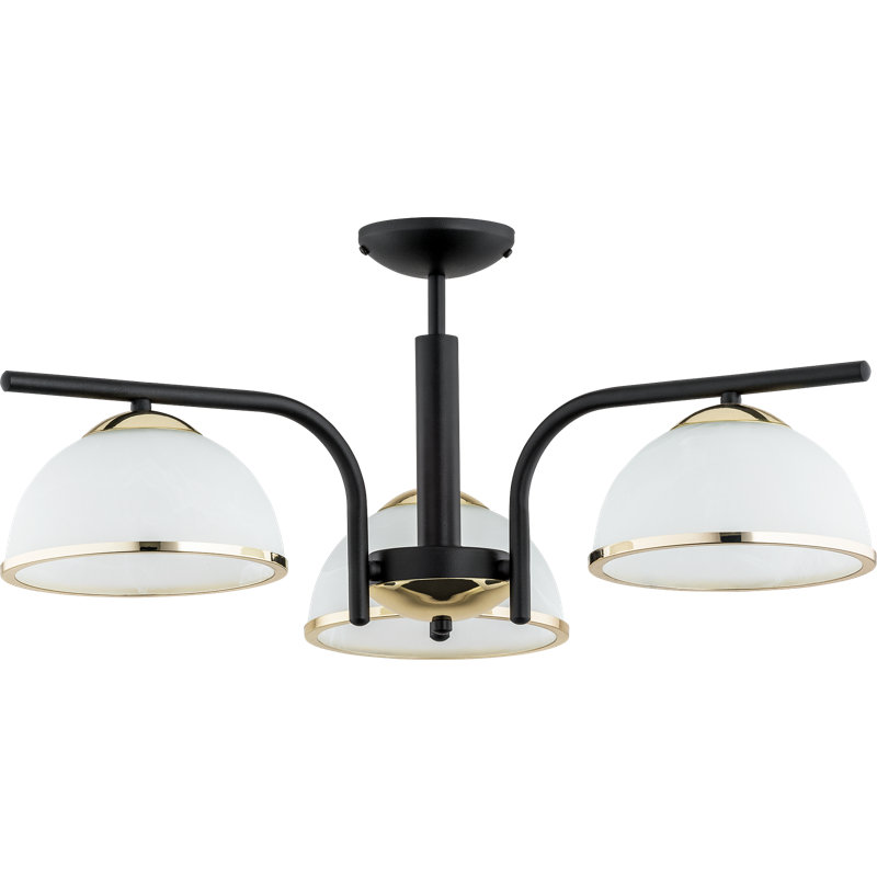 Diaz 3 - Light Shaded Chandelier, Gold