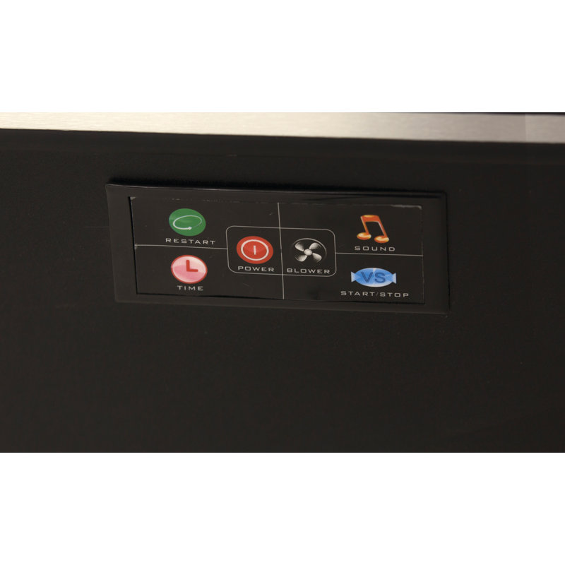 Atomic AH800 8' Black Air Hockey Table with LED Scoring