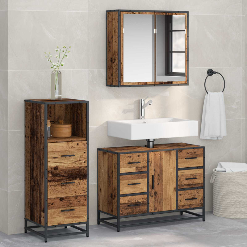 Vanity & Mirror Set