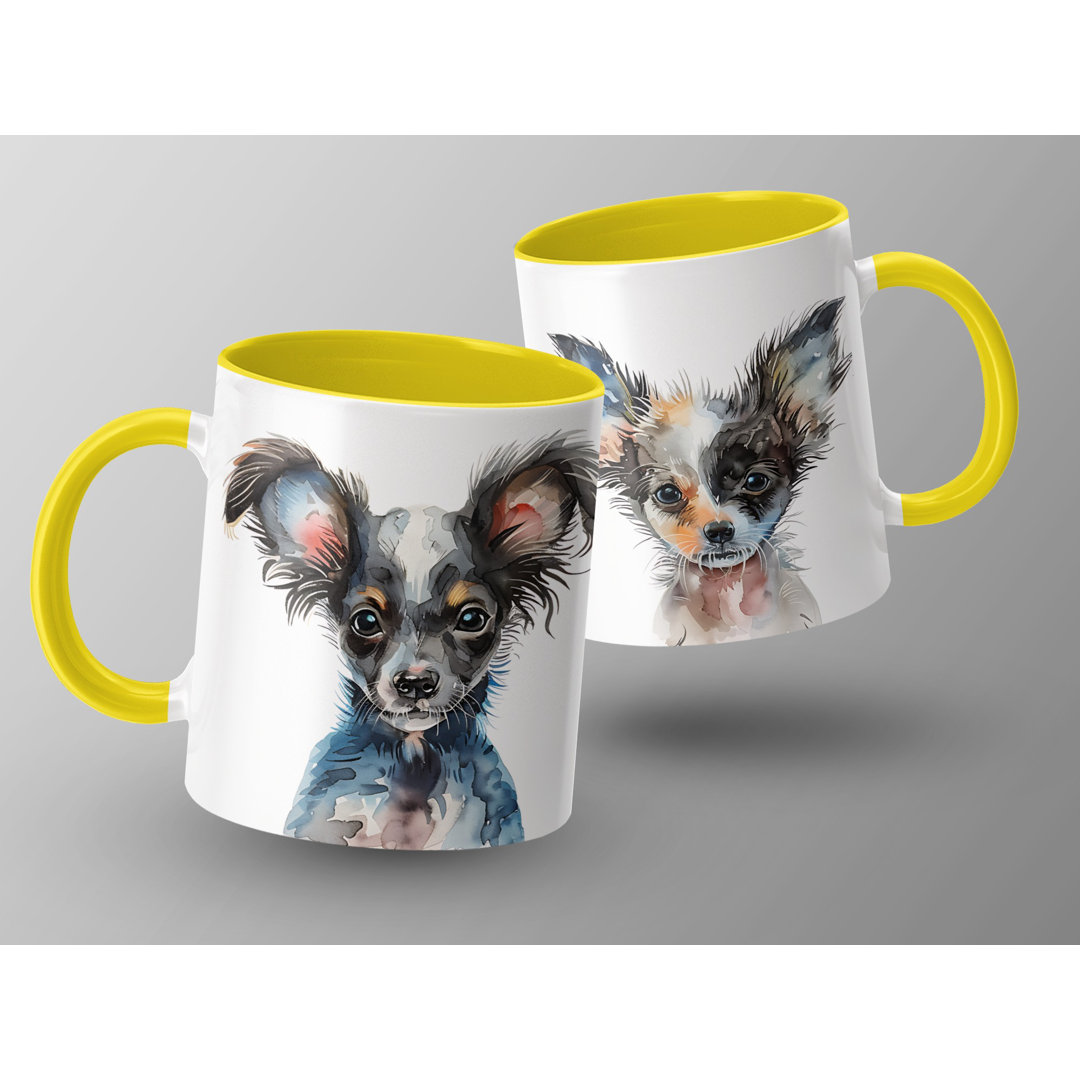 Watercolor Chihuahua Design 11oz Coffee Mug