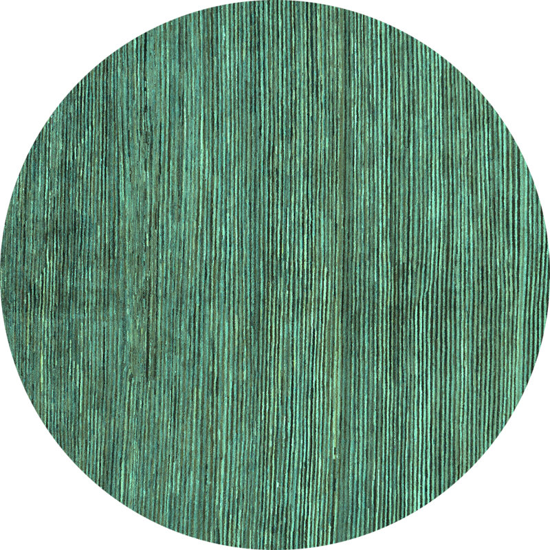 Latrica Washable Abstract Indoor Rug, Round 7'