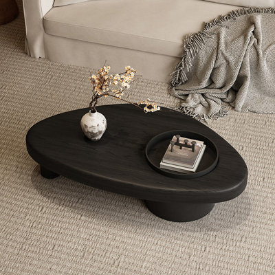 Modern minimalist solid wood coffee table