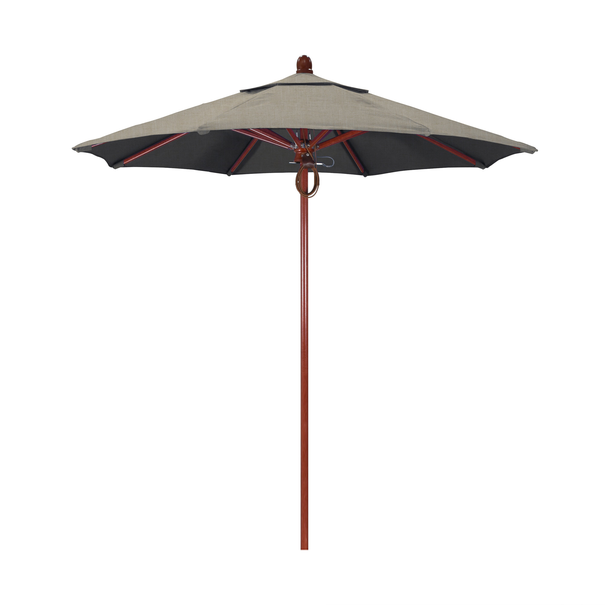 Meridien 89'' Sunbrella® Outdoor Umbrella, Spectrum Dove Sunbrella® Plainweave, Red