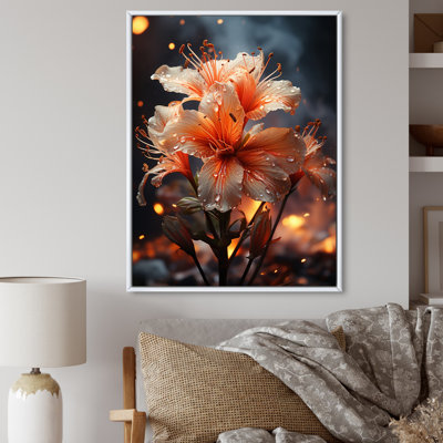 «Lafrances Coral Flower Autumn Radiance II», reproduction sur toile