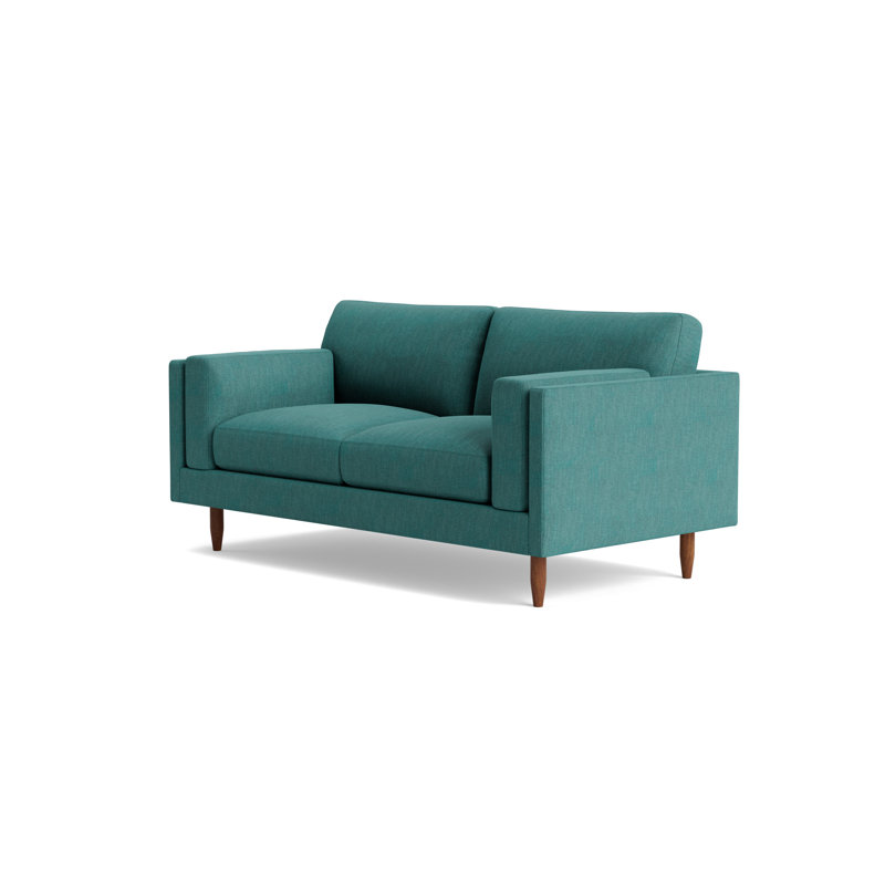 Skinny Fat Loveseat (70"), Performance Weave - Spruce