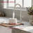 Kitchen Faucet With Pull Down Sprayer-121048417-125523672